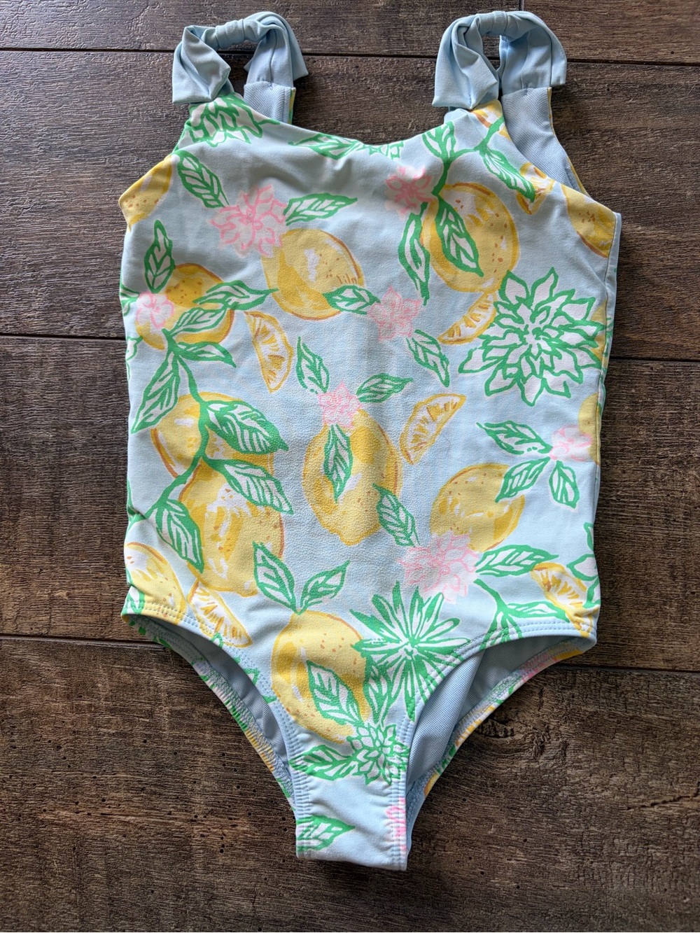 Lilly Pulitzer Girls Lemon Print One-Piece Swimsuit